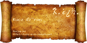 Kucz Áron névjegykártya